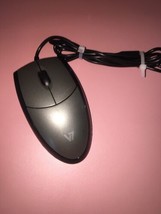 V7 MV3000 Full Size USB Optical LED Mouse Optical (Black/Silver) - $148.96 MXN