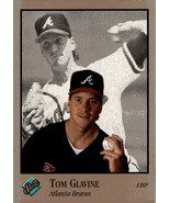1992 Leaf Studio Tom Glavine* MLB Atlanta Braves Baseball Card #4 - Hall... - $4.06