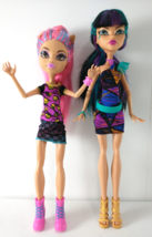 Monster High Cleo De Nile &amp; Howleen Wolf Creepateria Series Toy Dolls Excellent - £31.59 GBP