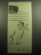 1958 RCA Victor Records Album Advertisement - Bloch/Schelomo Walton Concerto - $18.49