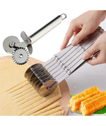 7-Wheel Stainless Steel Pastry Cutter and Dough Cutting Tool - $29.78