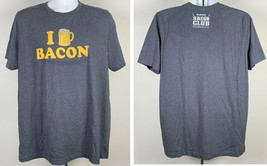 I Love Bacon Farmland Bacon Club T Shirt Mens XL Cotton Polyester - £17.07 GBP