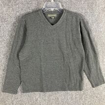 Banana Republic Sweater Men&#39;s Medium Cotton Wool Blend Pullover Gray M - $310.54 MXN