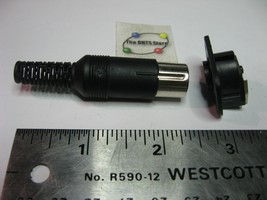 DIN Connector 5 Posn PCB Right Angle and Plug Set - NOS Qty 1 - $7.59