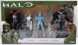 World of Halo Tovaras Hyperius Active Camo Master Chief 3.75&quot; Action Figure Set - £15.97 GBP