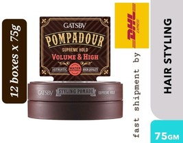 GATSBY Styling Pomade Supreme Hold Volume &amp; High Pompadour Hairstyle- DHL Expr - £118.27 GBP