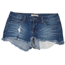 Denim Mini Distressed Shorts Size 27 - £19.39 GBP