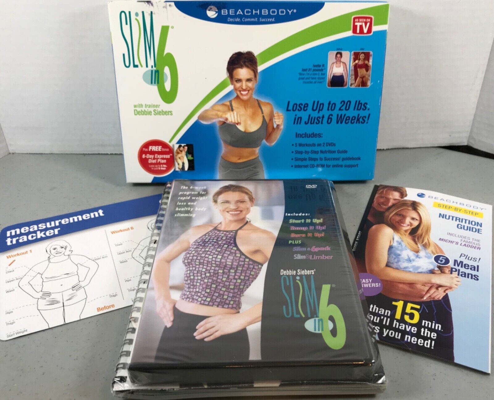 Primary image for Debbie Siebers Slim In 6 Beachbody - 5 Workouts on 2 DVDs - Plus More
