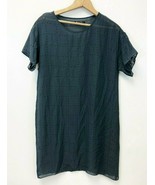 Madewell Broadway &amp; Broome Laser Cut Shift Dress Black Size XS Extra Sma... - $245.66 MXN