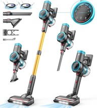 Cordless Vacuum Cleaner, 550W/45Kpa Vacuum Cleaners For Home With Self-Standing, - £130.74 GBP