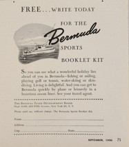 1956 Print Ad Bermuda Trade Development Board Fishing Boat New York,NY - $13.93