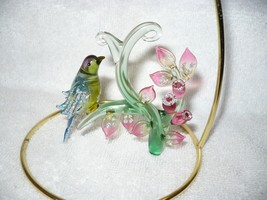 Ashton Drake Heirloom Ornaments Garden Of Glass Songbird&#39;s Vigil - £20.95 GBP