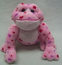 Ganz Webkinz PINK LOVE FROG WITH RED HEARTS 6&quot; Plush Stuffed Animal Toy - £11.69 GBP