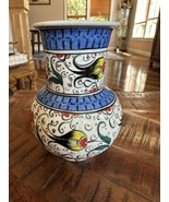 Antique Iznik Turkish Middle Eastern Pottery Glazed Faience Art Vase Flo... - $39.60