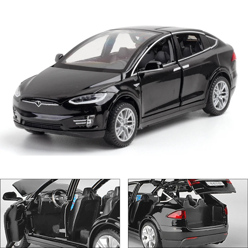 Play 1:32 Tesla MODEL X Alloy Car Model Diecasts Toy Vehicles Simulation Metal S - £28.61 GBP
