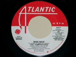 The Temptations Bare Back 45 Rpm Record Vinyl Atlantic Label Promo - £12.77 GBP