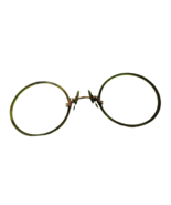 Antique Wire Rim Eyeglasses In Metal Case No Glass In Eyepieces Each Eye... - £16.61 GBP