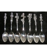 CHILDREN OF CHRISTMAS Reed &amp; Barton Lot of 7 Silverplate Spoons - £23.59 GBP