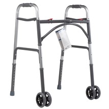 Dynarex Bariatric Folding Walker 5” Wheels Adjustable Height up to 39” 5... - $1,384.75 MXN