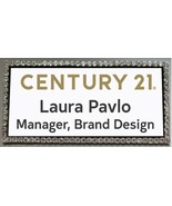 CENTURY 21 Crystal Bling Name Badge. Safety pin Fastener. 4 Color Option... - £22.11 GBP