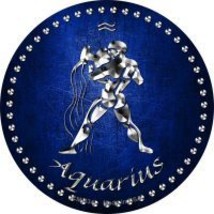Aquarius Novelty Circle Coaster Set of 4 - £15.65 GBP