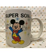 Vintage Disney Super Son Walt Disney World Ceramic Coffee Mug - 1980&#39;s - £6.29 GBP