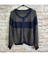 Maison Scotch &amp; Soda Wool Blend Varsity Cardigan Size 2 - $726.24 MXN