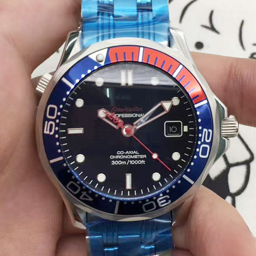 Mechanical Watch Eurohome 007 Red And Blue Bond Bond Automatic Mechanical Watch