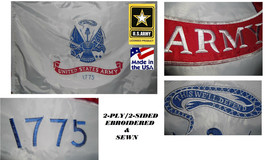 *USA MADE HEAVY DUTY 3x5 US ARMY EMBROIDERED&amp;SEWN 600D 2PLY/SIDED FLAG B... - £37.65 GBP