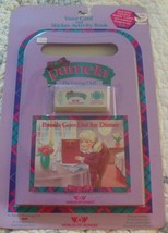 1986 Worlds of Wonder Pamela Goes Out For Dinner Voice Card &amp; Activity Book - $25.73