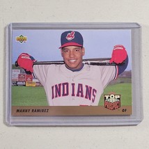 Manny Ramirez Rookie Card Cleveland Indians #433 Baseball 1993 Upper Deck - $3.45
