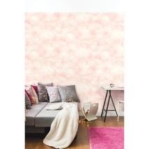 RoomMates RMK10709WP Pink Cloud Peel &amp; Stick Wallpaper 20.5inx16.5ft 28.19 Sq ft - £24.04 GBP