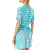 Michael Kors Swim Cover Up V Neck Belted Tunic Turquoise Size XS/S $158 - Nwt - £35.96 GBP