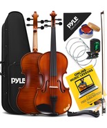 Full Size 4/4 Acoustic Fiddle Set Orchestral Stringed Musical, Online Le... - £142.95 GBP
