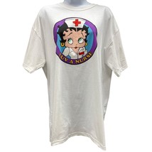 Betty Boop Women&#39;s Luv A Nurse  White T-Shirt, Size L SKU 972 - $21.28