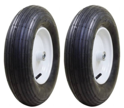 Pneumatic Wheelbarrow Tire 3-25/64&quot;W x 15-1/2&quot;H x  4&quot;D 400-Lb Marathon 2... - $37.12