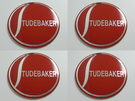 Studebaker - Set of 4 Metal Stickers for Wheel Center Caps Logo Badges R... - $24.90+