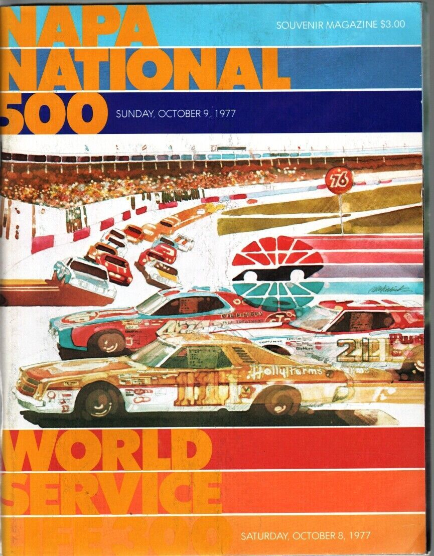 Primary image for CHARLOTTE MOTOR SPEEDWAY-NATIONAL 500 PGM-'77-NASCAR-PETTY-WALTRIP-ALLISON-FN