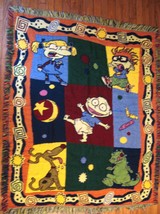Vintage RUGRATS Tapestry Throw meassures 55&quot; x 44&quot; Brand New Condition - £78.14 GBP