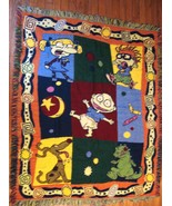 Vintage RUGRATS Tapestry Throw meassures 55&quot; x 44&quot; Brand New Condition - $1,867.36 MXN