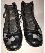 Under Armour Mens Baseball Cleats Size 12-#1235296-001-Blk/Wht SHIPS N 2... - $58.11 CAD