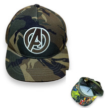 Marvel Avengers YOUTH Snapback Hat Camo Cap Superheroes Under Bill IronMan Hulk - £3.93 GBP