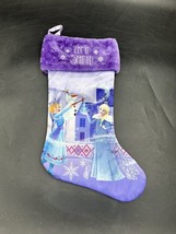 Disney Frozen Elsa Anna Olaf Christmas Stocking - &quot;Let It Shine&quot; - 18&quot; - £3.89 GBP