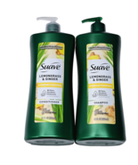 Suave Lemongrass &amp; Ginger Strengthening Shampoo Conditioner Set Large 28... - $29.99