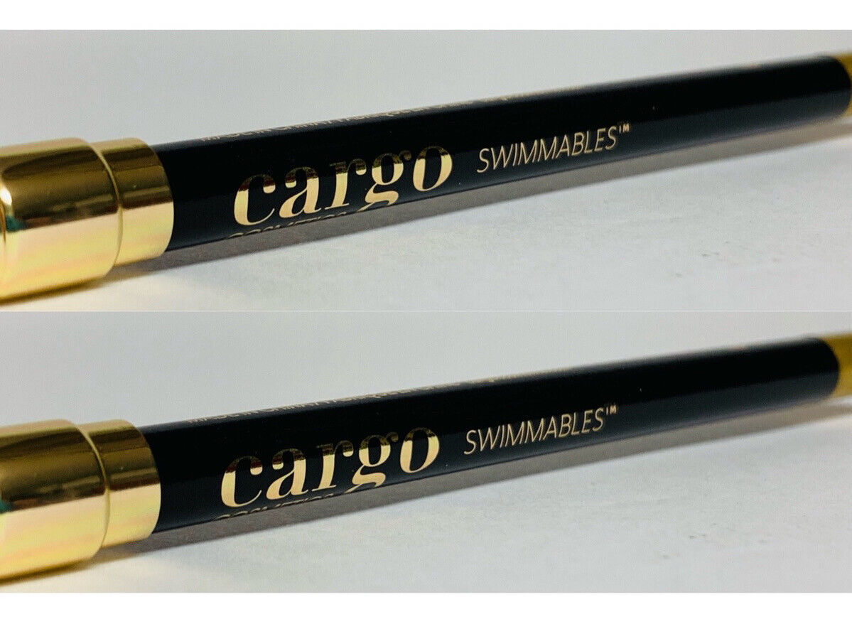 2x Cargo Cosmetics Swimmables Eye Pencil Eyeliner 01 black sea - $24.33