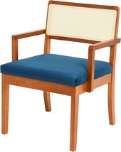 Creative Co-Op Crawford Mid-Century Modern Solid Wood Chair with, Dark Blue - £211.54 GBP