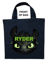 Toothless Trick or Treat Bag, Custom How to Train Your Dragon Halloween Bag - $16.82+