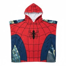 Spider-man Superhero Kids Character Hooded Poncho Towel, 22in x 44in - $309.54 MXN