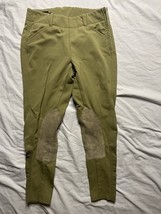 Ariat Pro Series 12R Khaki Equestrian Horse Riding Pants Knee Patches Po... - $25.00