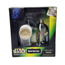 VINTAGE 1997 KENNER STAR WARS BESPIN HAN SOLO FIGURE W/ GOLD COIN NEW 84022 - £9.71 GBP